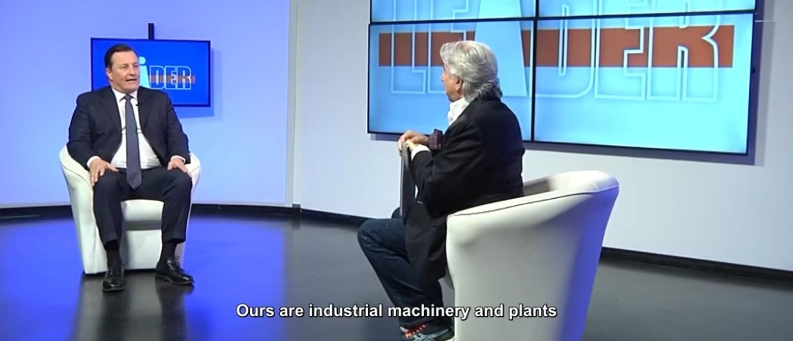 Televizní interview s předsedou představenstva společnosti elumatec Paolem Bianchim elumatec