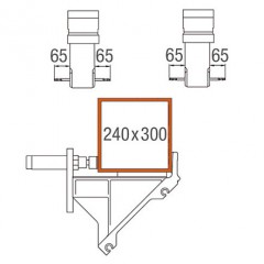 Perfiles de PVC SBZ 122/71 Área de mecanización ejes Y y Z elumatec
