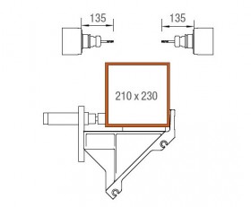 Produits pour l’usinage du PVC SBZ 122/74 Zone d'usinage, axes Y et Z elumatec