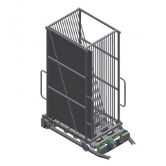 GLASS COMPARTMENT/GLAZING BEAD TROLLEYS  GHS 15 Glass lifting station GHS 15 + Glass transport trolley GFW 15 elumatec