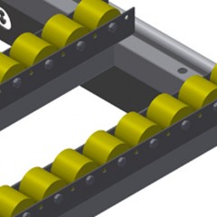 HORIZONTAL ASSEMBLY TABLES HT 1000 Rubber roller support, cmpl., for HT 1000/Alum. elumatec