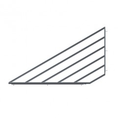 HT 2045 Driehoekig tafelblad compl. voor lijn  elumatec