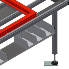 Tables d’assemblage verticales MSA 2400 Rangement elumatec