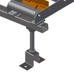 VERTICAL ROLLER CONVEYORS VR 2000 Roller conveyor height adjustment elumatec