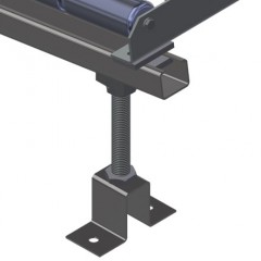VERTICAL ROLLER CONVEYORS VR 2003 Roller conveyor height adjustment elumatec