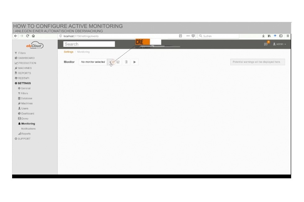 Logiciels pour l’usinage de menuiseries elucloud eluCloud - How to configure active monitoring elumatec